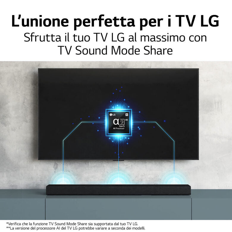 LG Soundbar S65Q 420W 3.1 canali, Meridian, DTS Virtual:X