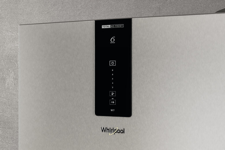 Whirlpool W7X 82O OX frigorifero con congelatore Libera installazione 335 L E Acciaio inossidabile