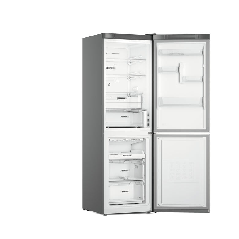 Whirlpool W7X 82O OX frigorifero con congelatore Libera installazione 335 L E Acciaio inossidabile