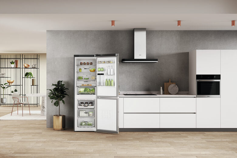 Whirlpool W7X 82O OX frigorifero con congelatore Libera installazione 335 L E Acciaio inossidabile