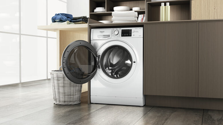 Hotpoint NDB 10725 WA IT lavasciuga Libera installazione Caricamento frontale Bianco E