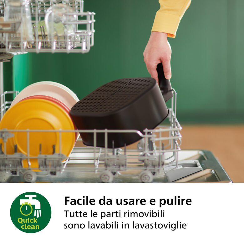 Philips 5000 series Airfryer 7.2L, Friggitrice ad aria 16-in-1, App per ricette , accessorio teglia HD9285/93