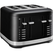 KitchenAid 5KMT4109EBM 7 Tostapane 4 fetta/e 1640 W Nero, Acciaio inox