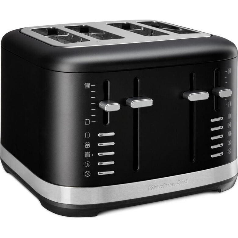 KitchenAid 5KMT4109EBM 7 Tostapane 4 fetta/e 1640 W Nero, Acciaio inox
