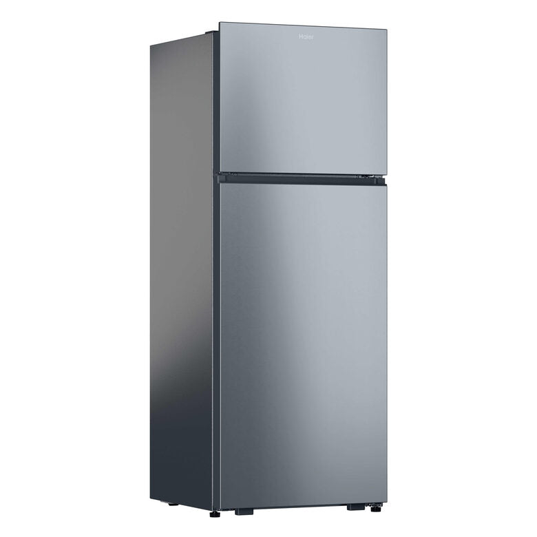 Haier HPR5718ENMX Frigorifero Combinato A Libera Installazione, Tecnologia Total No Frost, Sistema LED Daylight, Classe E, Acciaio Inox