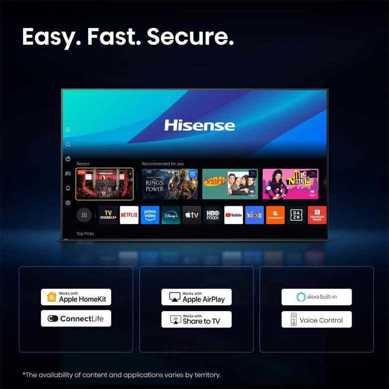 Hisense 85U79SE TV 2,16 m (85") 4K Ultra HD Smart TV Wi-Fi Nero