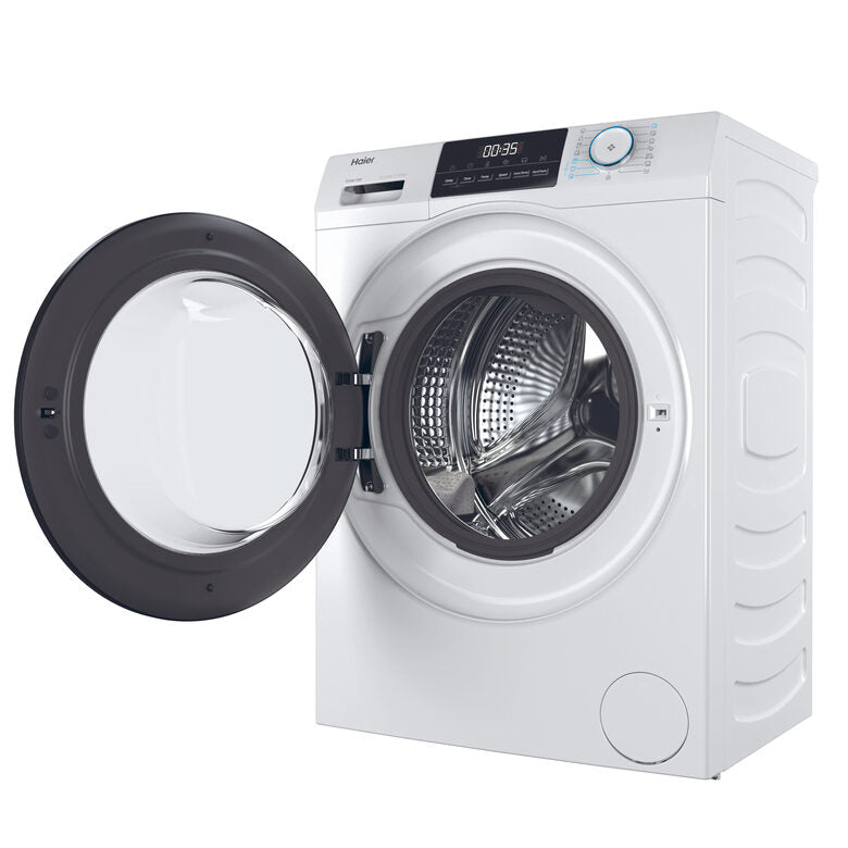 Haier HW90-BP14929A-S Lavatrice A Libera Installazione 9 Kg, 1400 Giri, AI Power Drive Inverter Motor, Pillow Drum, Classe A, Bianco