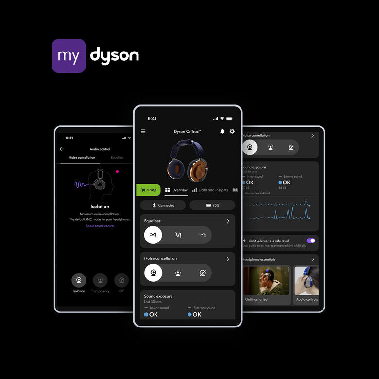 Dyson CNC OnTrac Cuffie Wireless A Padiglione Musica e Chiamate USB tipo-C Bluetooth Rame