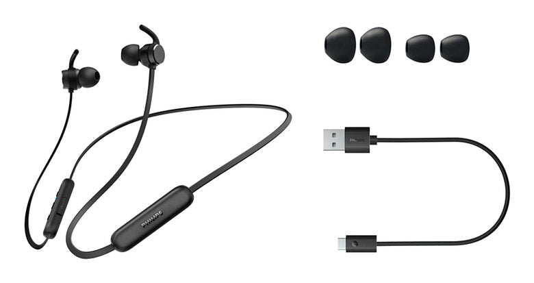 Philips Serie 1000 TAE1209BK/00 cuffia e auricolare Wireless In-ear, Passanuca Chiamate/Musica/Sport/Tutti i giorni Bluetooth Nero