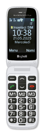 Beghelli 9201N cellulare 7,11 cm (2.8") 100 g Argento Telefono per anziani