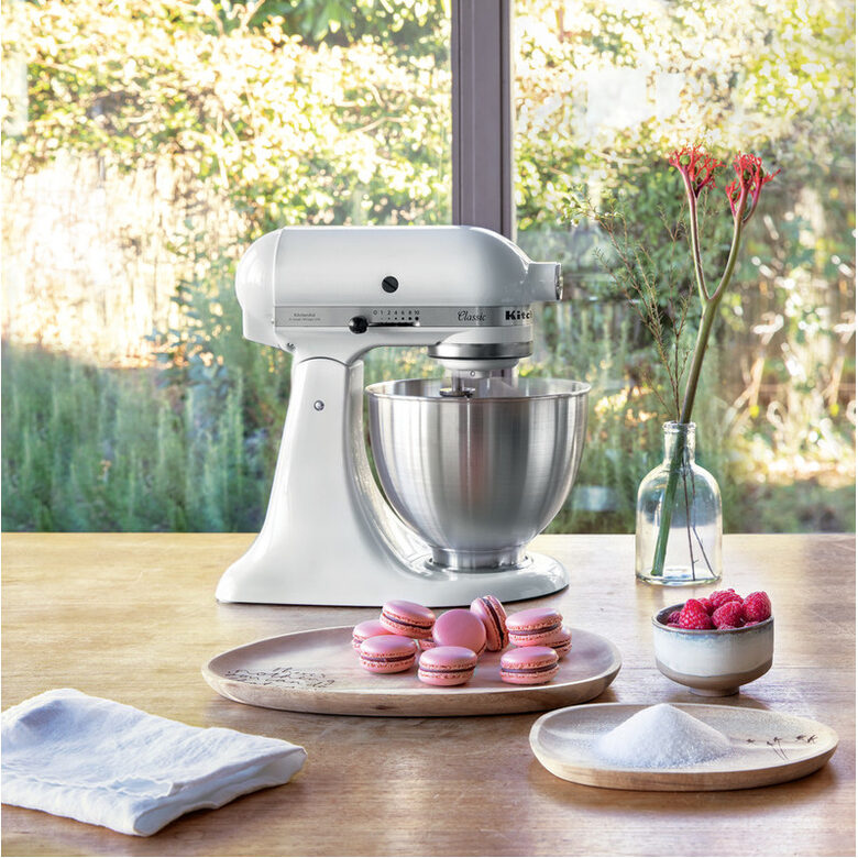 KitchenAid 5K45SSEFW sbattitore Sbattitore con base 250 W Bianco