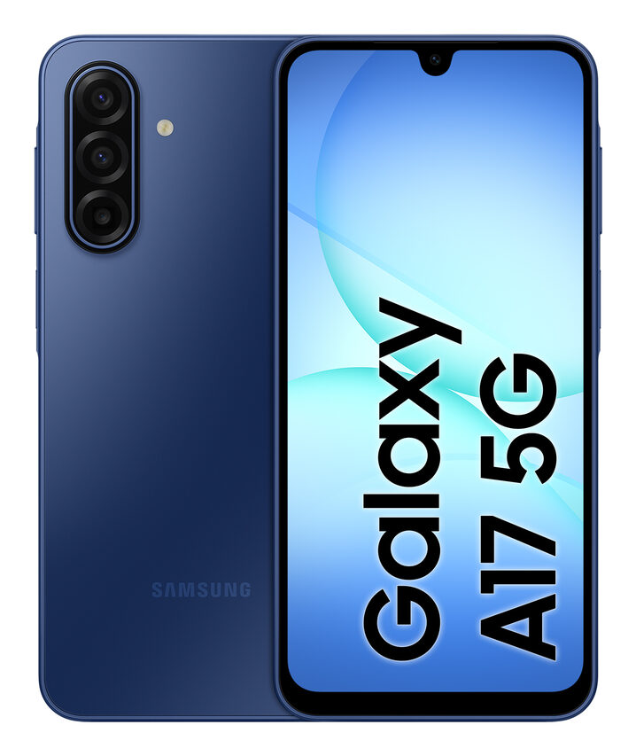 Samsung Galaxy A17 5G, Android 15, Display sAMOLED 6.7", 8GB RAM, 256GB, Batteria 5.000 mAh, Resistenza IP54, Memoria espandibile fino a 2TB, Blue