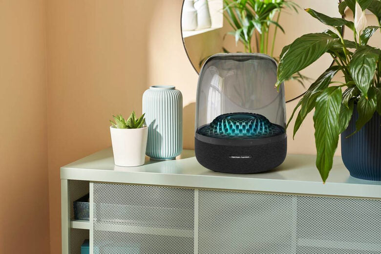 Harman/Kardon Aura Altoparlanti Studio 4 Nero, Trasparente Wireless 100 W