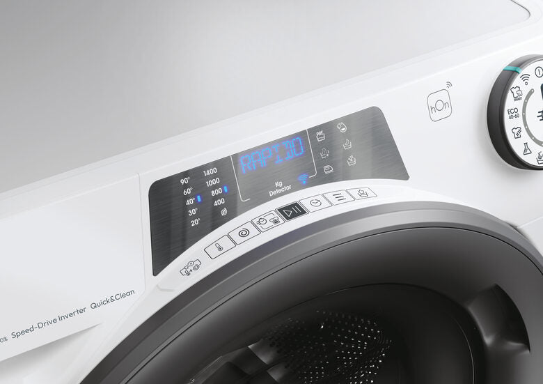 Candy 496BWMR9/1-S RapidÓ Pro RP Lavatrice Caricamento Frontale 9 Kg, 1400 Giri, Tecnologia Quick&Clean, Speed-Drive Inverter, Easy Iron Plus, Classe A, Bianco