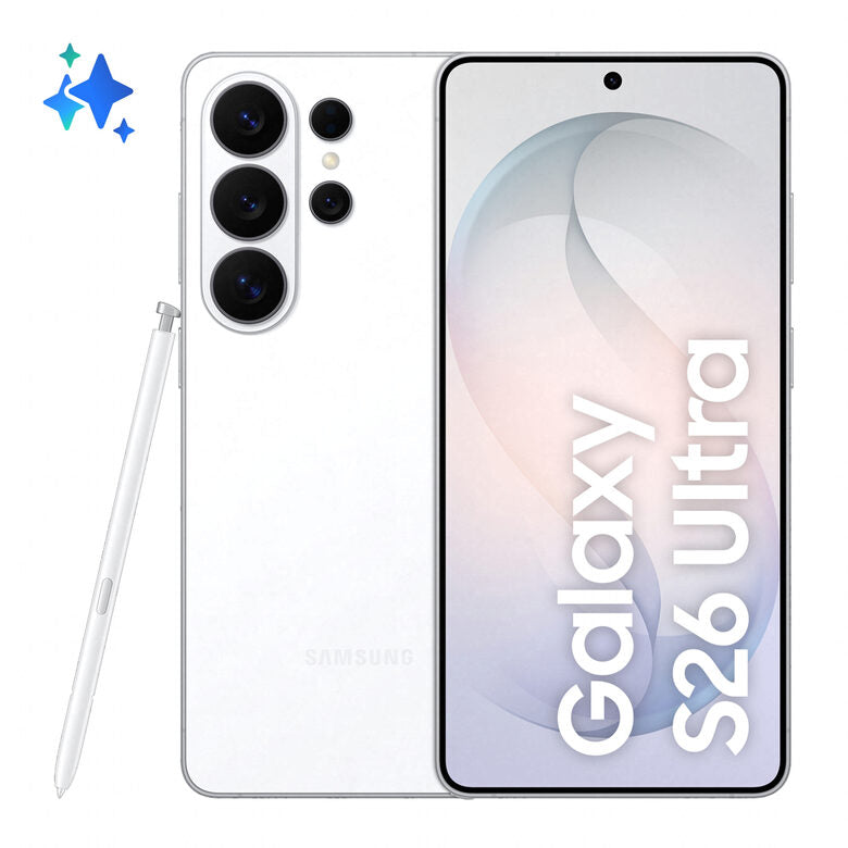 Samsung Galaxy S26 Ultra Smartphone AI, 256GB, Privacy Display integrato, Processore potente, Assistente Foto, Camera 200 MP, 5000 mAh, White