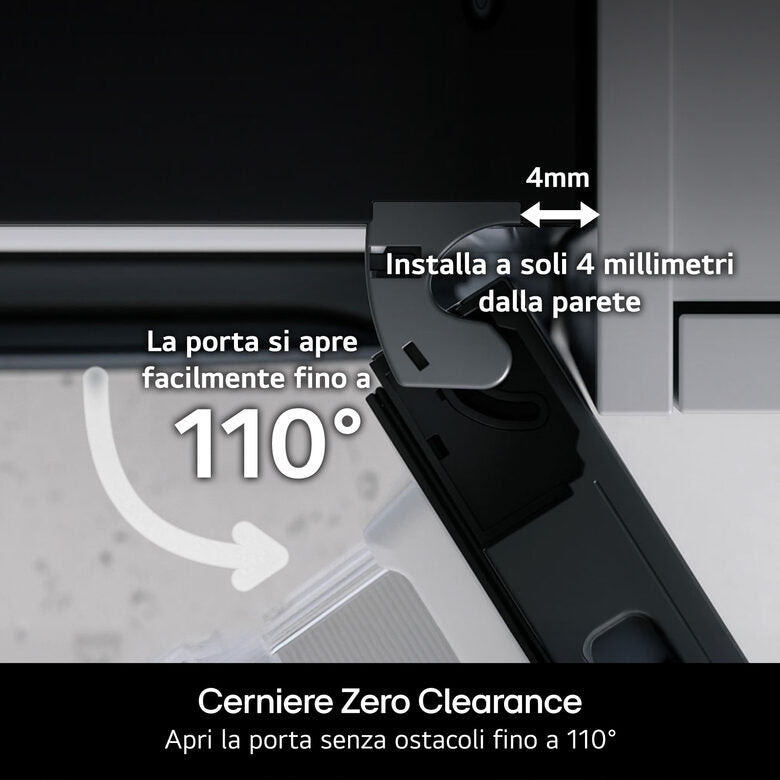 LG GBGW92GCEV Frigorifero combinato 70 cm InstaView Classe C Essence Black Steel