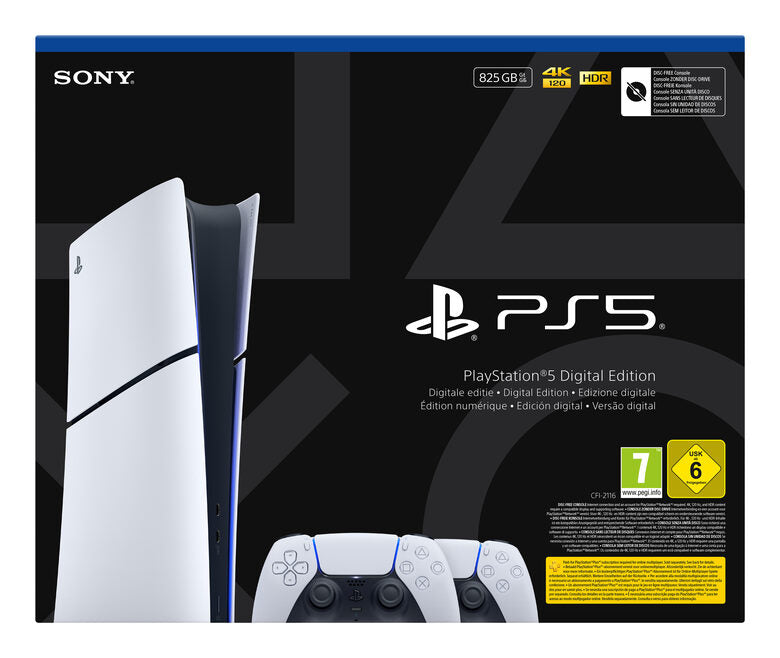 Sony Interactive Entertainment Playstation 5 Slim Digital 825 GB Wi-Fi Nero, Bianco