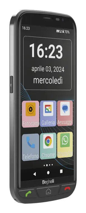 Beghelli SLV55 14 cm (5.5") Doppia SIM Android 13 4G USB tipo-C 2 GB 16 GB 3000 mAh Nero