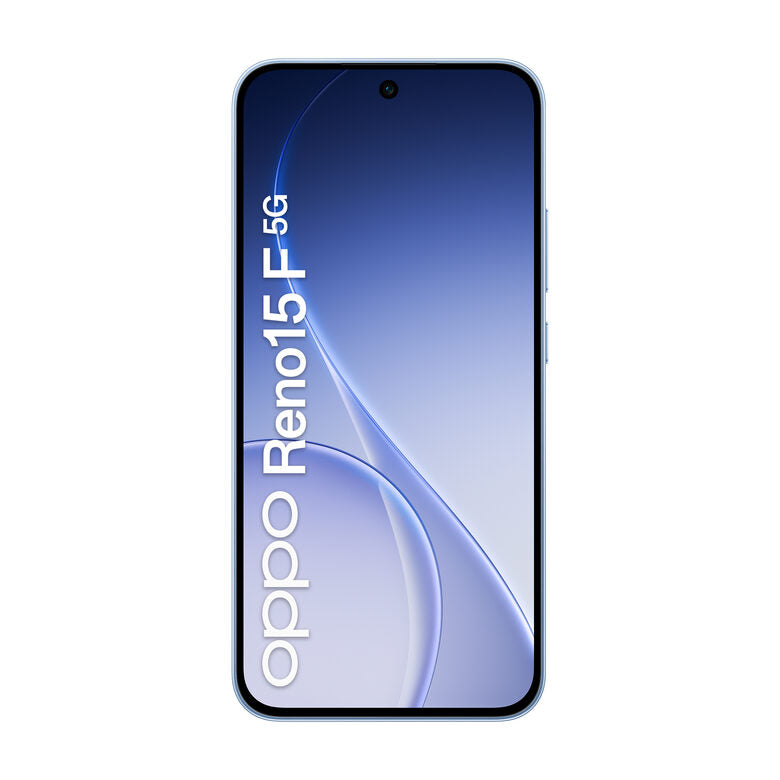 OPPO Reno15 F 5G AI Smartphone, Tripla fotocamera 50+8+2MP, Selfie 50MP, Display 6.57” 120HZ AMOLED FHD+, 6500mAh, RAM 8GB(Esp2GB/4GB/8GB)+ROM 256GB [Versione Italia], Aurora Blue