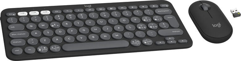 Logitech Pebble 2 Combo tastiera Mouse incluso RF senza fili + Bluetooth QWERTY Italiano Grafite