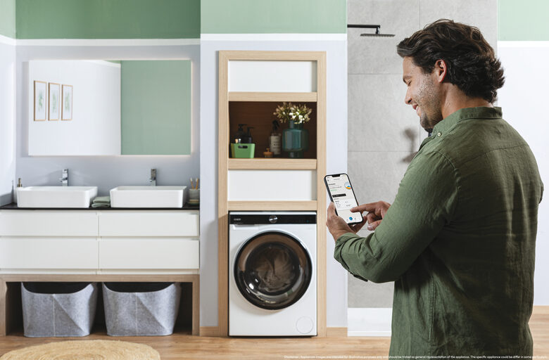 Candy BWS 4128B8-S Lavasciuga A Libera Installazione 12 Kg, 1400 Giri, ProWash&Dry, Proactive Ecowash, Candy Clean Shields, Soft Drum, Classe D, Bianco