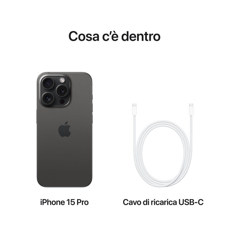 Apple iPhone 15 Pro 1TB Titanio Nero
