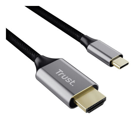 Trust 25630 adattatore per inversione del genere dei cavi USB-C HDMI Nero, Argento