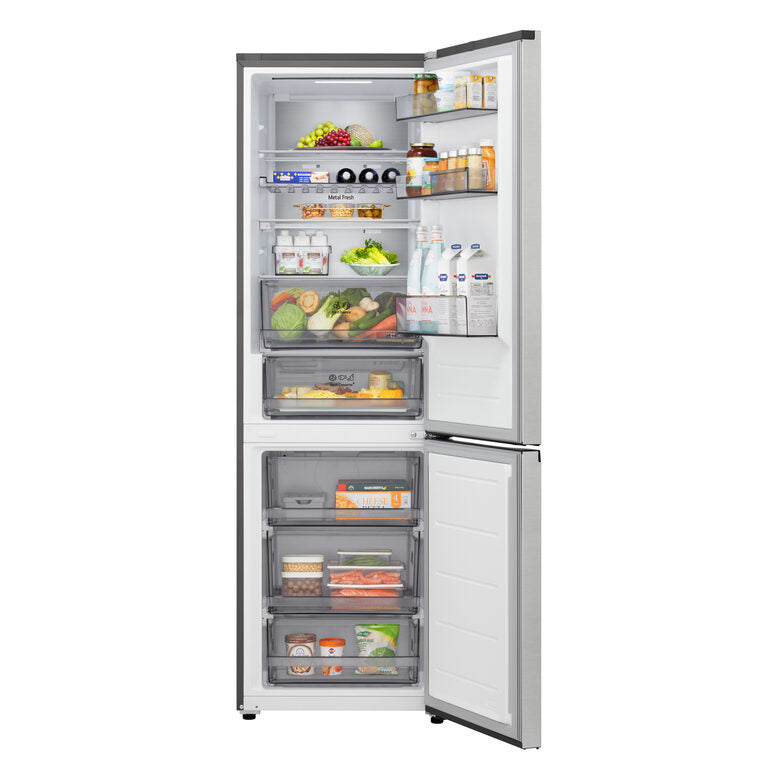 LG GBBS726CPY Frigorifero combinato Fit & Max 60cm, Classe C, 375L, AI Inverter, Prime Silver