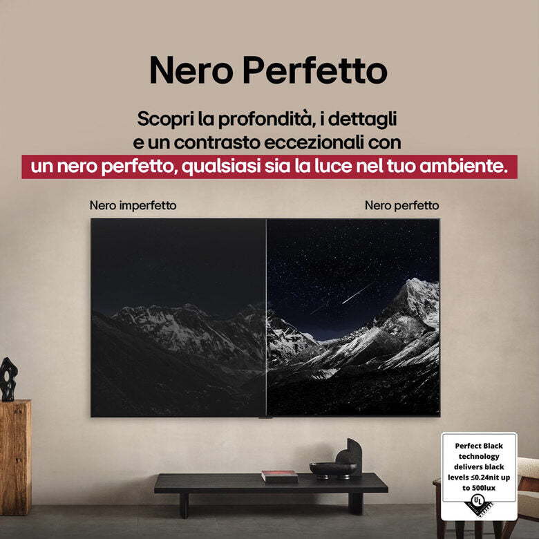LG OLED evo AI OLED83C54LA TV Serie C5 83'' pollici 4K, α9 Gen8, Brightness Booster, 40W, 4 HDMI, VRR 144Hz, Smart TV WebOS 25