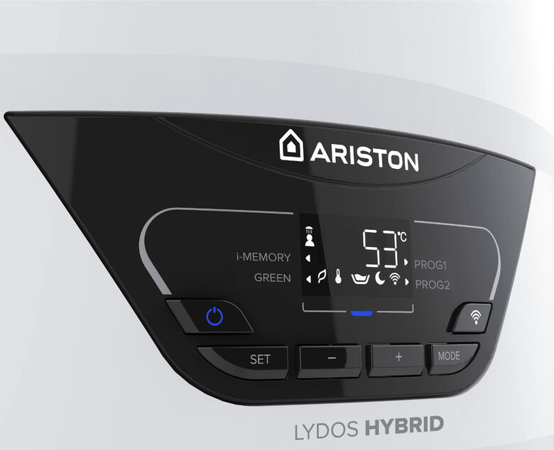 Ariston LYDOS HYBRID WI-FI 80 Orizzontale/Verticale Ibrido (con e senza serbatoio) Sistema di caldaia combinato Bianco