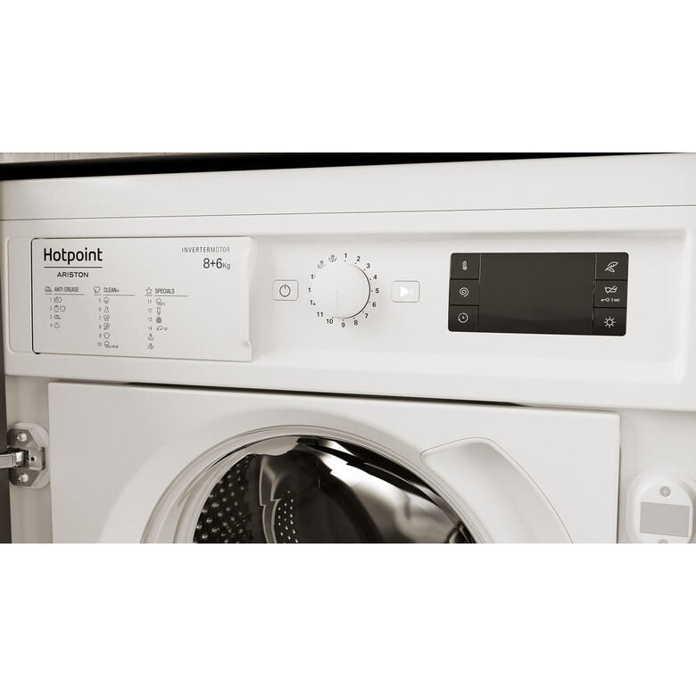 Hotpoint BI WDHG 861484 EU lavasciuga Da incasso Caricamento frontale Bianco D