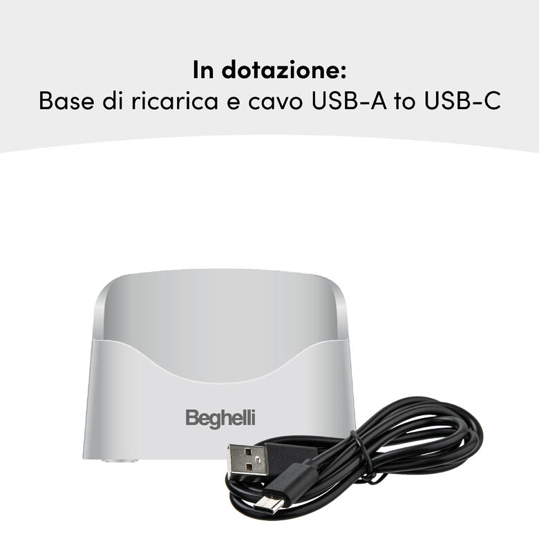 Beghelli 9201N cellulare 7,11 cm (2.8") 100 g Argento Telefono per anziani
