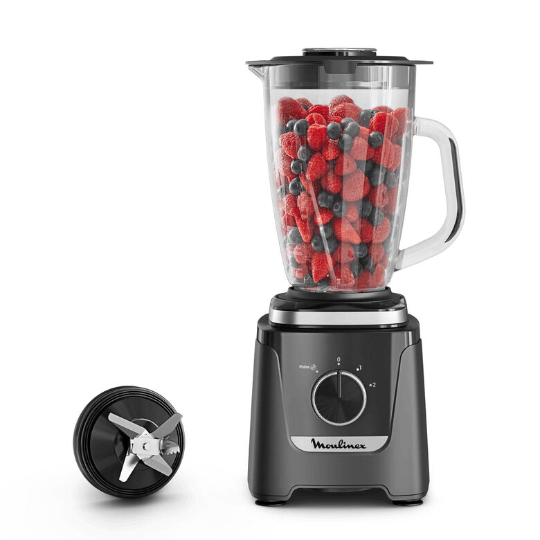 Moulinex Frullatore Blendforce LM5958F0 800 W Caraffa in Vetro 1,9 L Nero