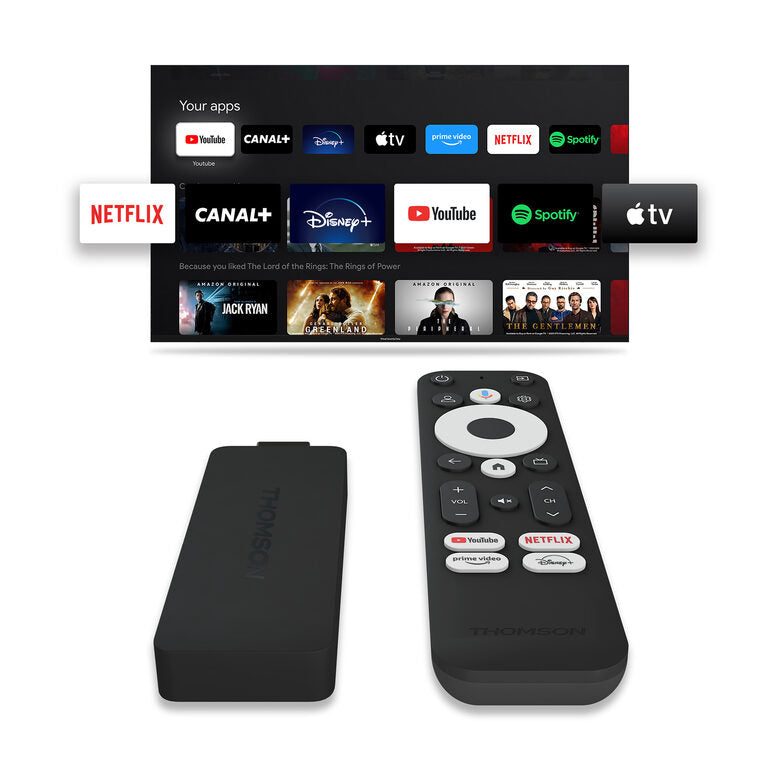 THOMSON STREAMING SMART TV STICK 140G 4K UHD GOOGLE TV WIFI
