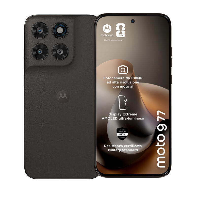 Motorola moto g77 Camera 108MP Dual SIM ibrida Android 16.0 5G USB tipo-C 8 GB 256 GB 5200 mAh Nero