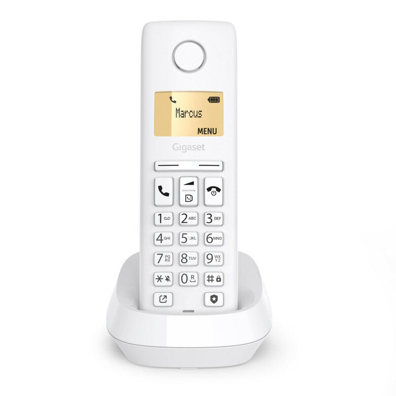 Gigaset PURE 100 Telefono analogico/DECT Identificatore di chiamata Bianco