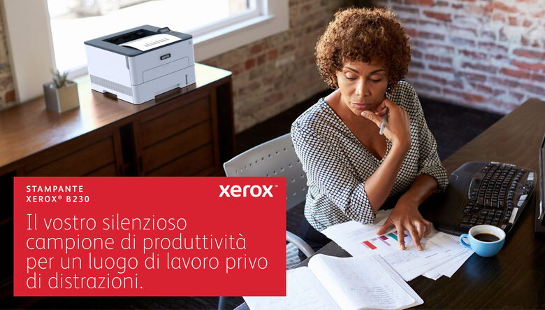 Xerox B230 A4 34 ppm Stampante fronte/retro wireless PCL5e/6 2 vassoi Totale 251 fogli