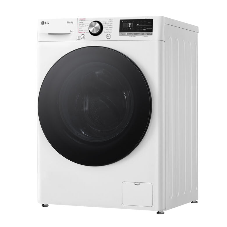 LG F4R7009TSWB Lavatrice 9kg AI DD, Classe A-10%, 1400 giri, TurboWash, Vapore
