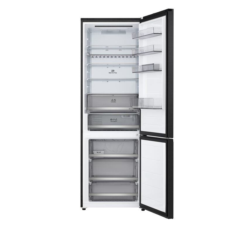LG GBBW322CEV Frigorifero combinato 70cm, Classe C, 465L, Wi-Fi, Door Cooling, Fresh Converter & Balancer, Black Steel