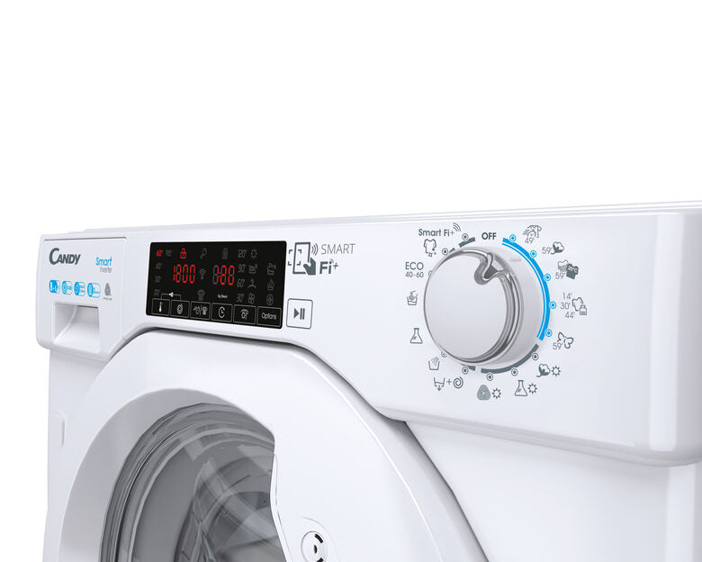Candy Smart Inverter CBDO485TWME/1-S lavasciuga Da incasso Caricamento frontale Bianco D
