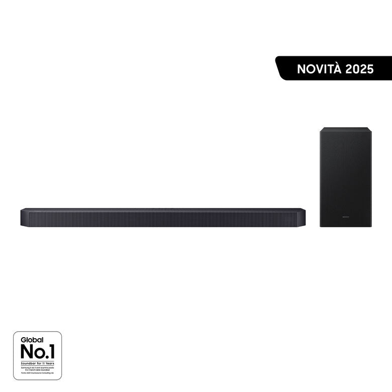 Samsung Q-series Soundbar HW-Q600F/ZF, Audio 3.1.2 canali , Wireless Dolby Atmos, 2025