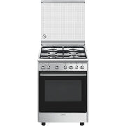 Smeg Concert CX61GM cucina Gas Acciaio inossidabile A