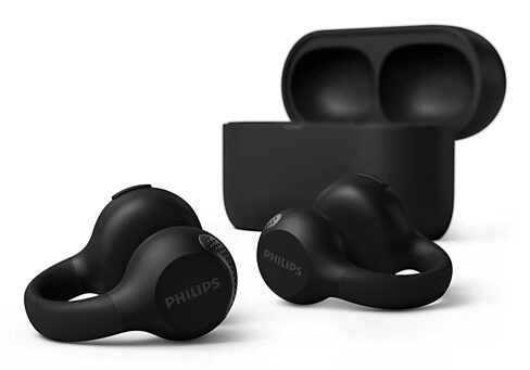 Philips 2000 series TAQ2000BK Auricolare True Wireless Stereo (TWS) clip auricolare, A orecchio aperto Musica e Chiamate Bluetooth Nero