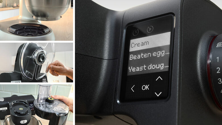 Bosch Serie 6 MUMS6ZS17 Macchina da Cucina 1600 W Nero, Inox spazzolato