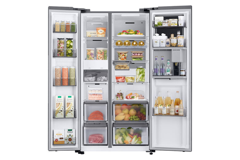 Samsung RH69CG895DS9 Frigorifero Side By Side con Beverage Center™ 645L Dispenser acqua allaccio idrico Wifi 634 L Classe D, Inox
