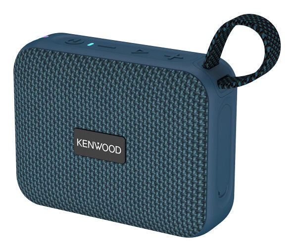 Kenwood AS-60BT-A Speaker Bluetooth Portatile 5W con TWS Stereo, IPX7 Waterproof, Blu