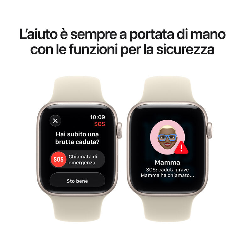 Apple Watch SE (3nd generation) SE 3 GPS, Cassa 44 mm in alluminio mezzanotte con Cinturino Sport blu marino - M/L