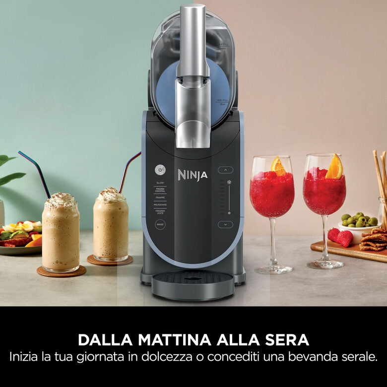 Ninja Slushi FS301EU macchina per granite, frappè, cocktail, milkshake, senza bisogno di ghiaccio