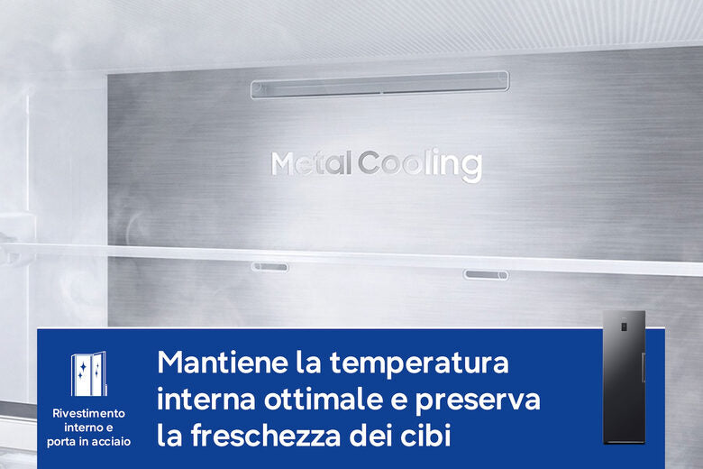 Samsung Freezer Monoporta Bespoke AI 323L RZ70H32HDFEF
