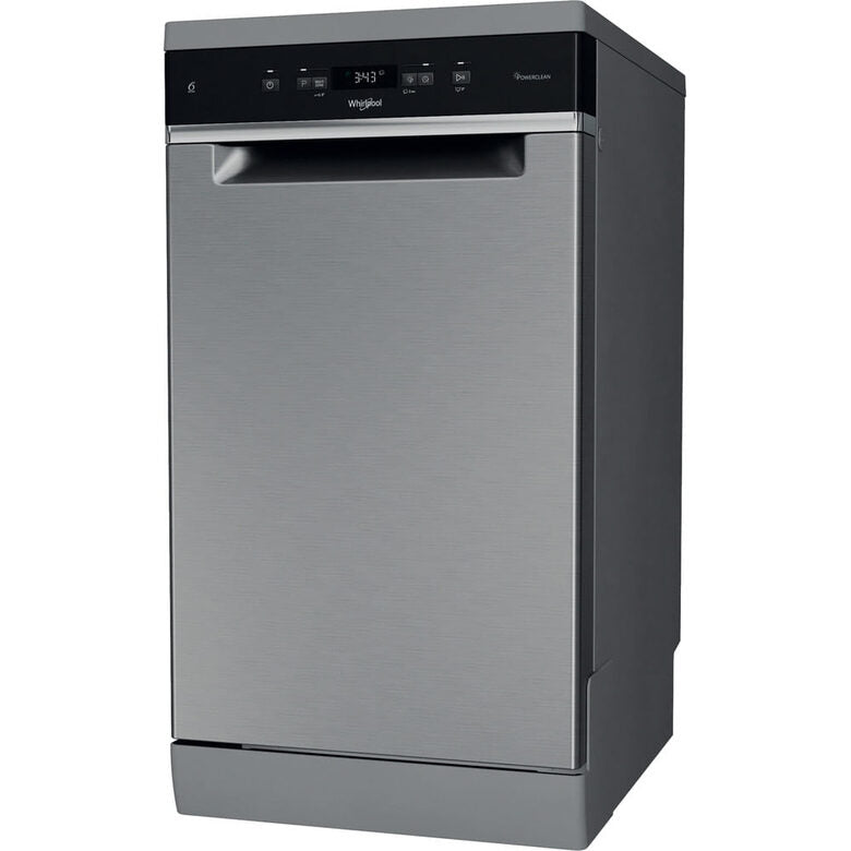 Whirlpool WH4FD11CS7A0X Lavastoviglie A Libera Installazione, Classe D, 11 Coperti, Terzo Cesto, 6° Senso, PowerCleanPro, Classe D, Inox